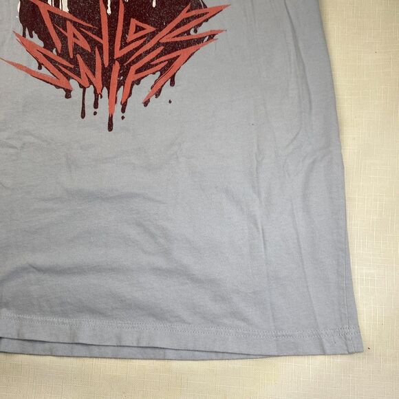 Taylor Swift METAL SKULL Light Blue Tshirt! Concert Tour Retro Merch Sz Large - Picture 7 of 13